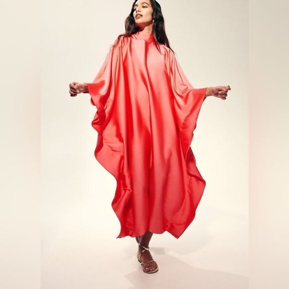 H&M Ramadan Modest Collection Satin Kaftan Dress - Picture 7 of 11